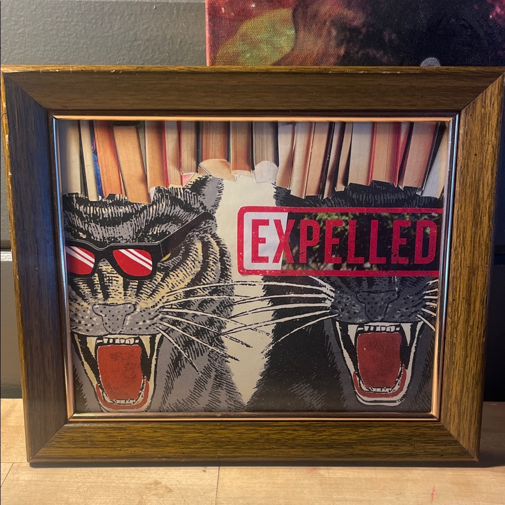 Tiger Bueller Handmade Collage Luxe Wall Art!